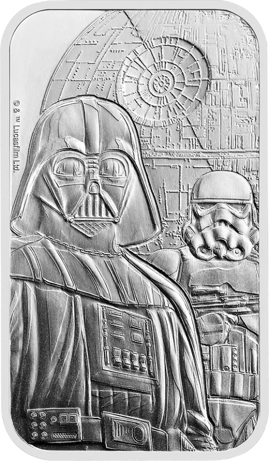 1 Oz Star Wars™ Dark Side Silver Bar