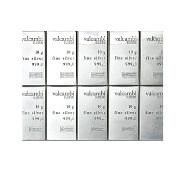 10 x 10g CombiBar® Silver Valcambi